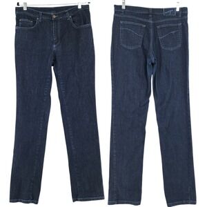 Italian Denim Jeans sz 50 US 32 Women Dark Wash Made in Italy Straight Leg Noyes